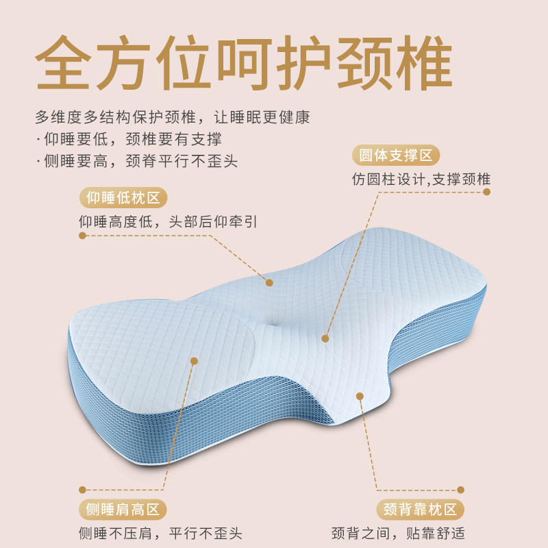 护颈椎疼痛专用枕防打呼噜专用枕头深度助L睡眠高级纠正颈部支撑
