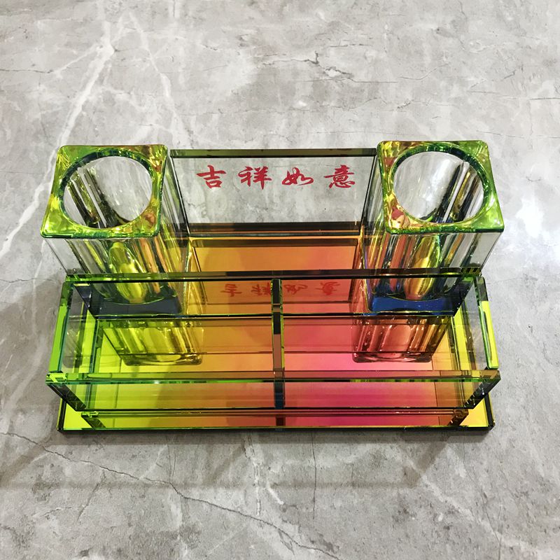 专业水晶无线g话筒台式架桌面ktv家用麦架麦克风支架咪唑玻璃座