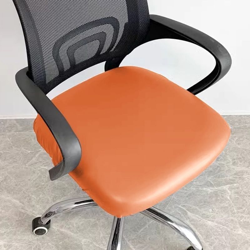 PU皮革防水电脑椅套罩四季通用办公室转椅套椅面S座垫保护套防猫