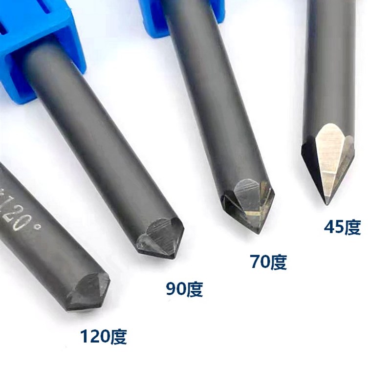 六棱PCD石材雕刻刀线s雕墓碑刻字花岗岩金刚石尖刀双刃刻字刀