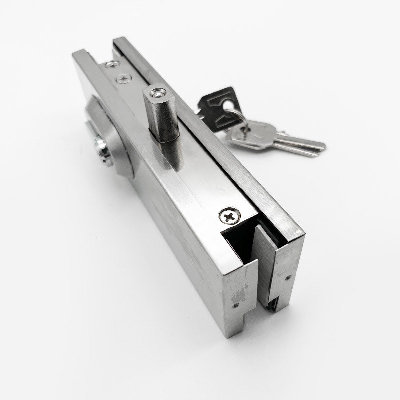 玻璃门地锁地弹簧门锁夹商铺大门办公室门夹钢化门无框Z门地插销