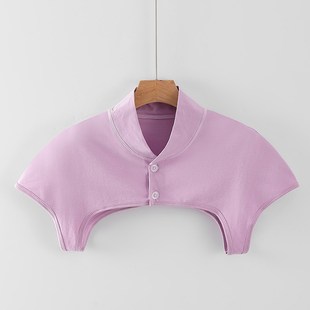 护肩睡觉颈椎坎肩中老年肩周保暖空调Y房月子披 无袖 夏季 纯棉薄款