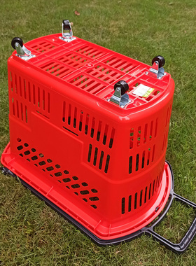 超市购物篮带轮iKTV塑料篮手提篮便利店筐子买菜篮加厚购物拉杆篮