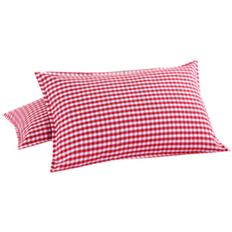 处理加厚加密棉老粗布枕套单人枕头套学生宿J舍拉链式枕套48*74cm