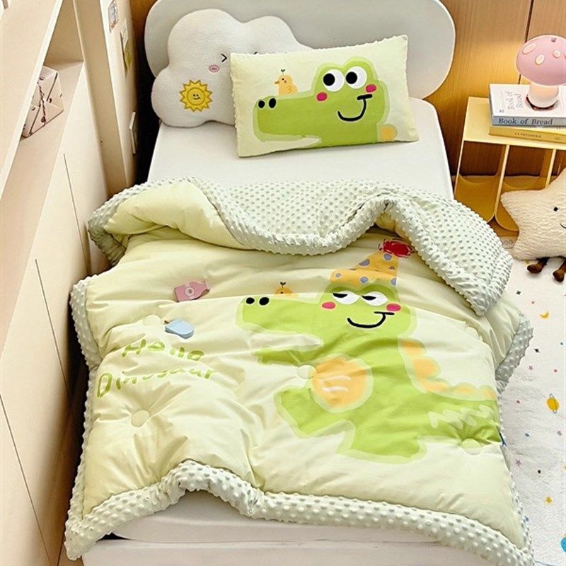 儿童春秋被子豆豆被n幼儿园午睡盖被宝宝毛毯加厚冬季纯棉四季通,床上用品,化纤被,淘宝优惠券,粉丝福利购,淘宝优惠卷