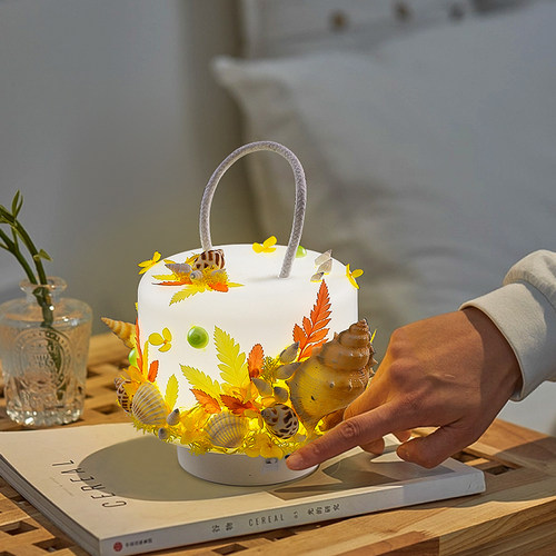 压花台灯diy材料礼物手工沙龙z团建乾燥花小夜灯创意中秋节手工灯