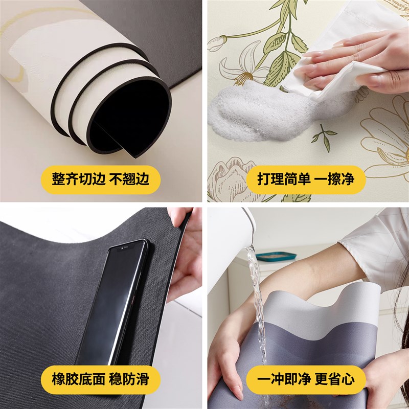 浴室地垫硅藻泥吸水防滑洗手台卫生间大尺寸全铺地毯入.户门口脚