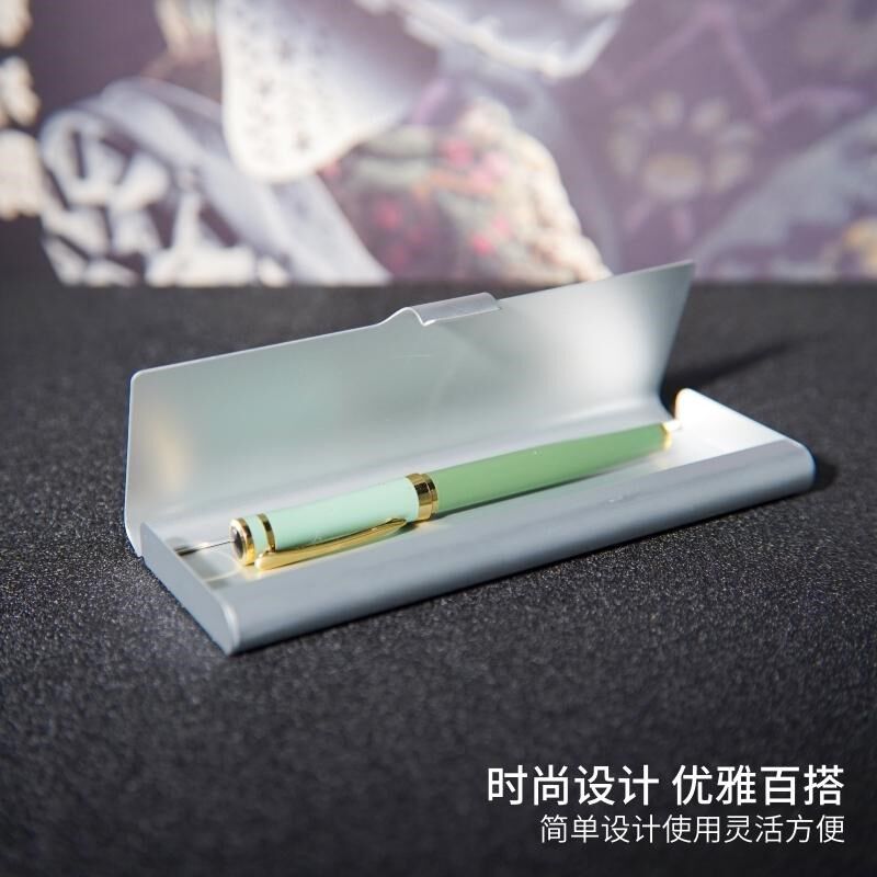 简约清新铝合金铅笔盒文具盒w金属笔盒高中初中小学生用收纳文具
