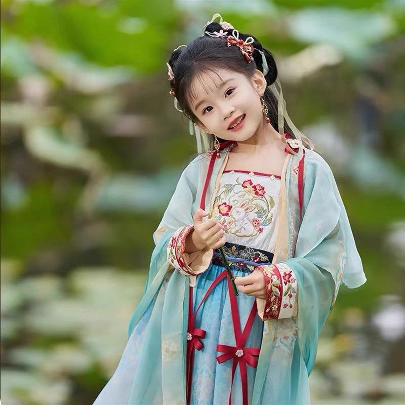 2025春款女童汉服新款儿童超仙襦D裙中国风唐装女孩国学古装演出,童装/婴儿装/亲子装,汉服,淘宝优惠券,粉丝福利购,淘宝优惠卷