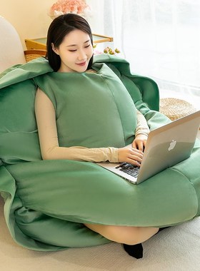 超软乌龟壳抱枕可穿戴睡袋v公仔睡觉懒人玩偶沙发衣服人穿大身上