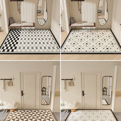 入户门地垫进门皮革m免洗可擦脚垫玄关室内门前垫门口简约pvc地毯