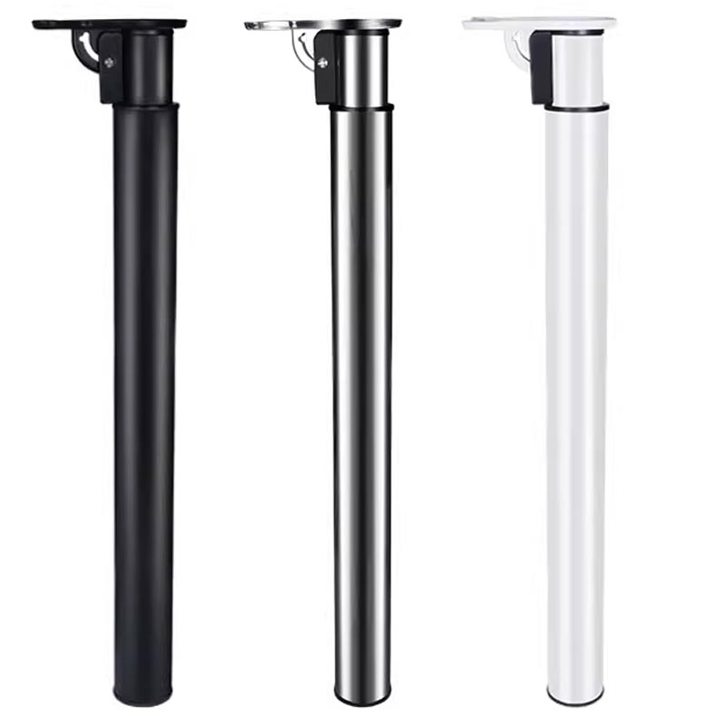 可折叠可伸缩调节桌腿桌脚支架桌子E腿吧台餐桌腿升降铁艺支撑柱