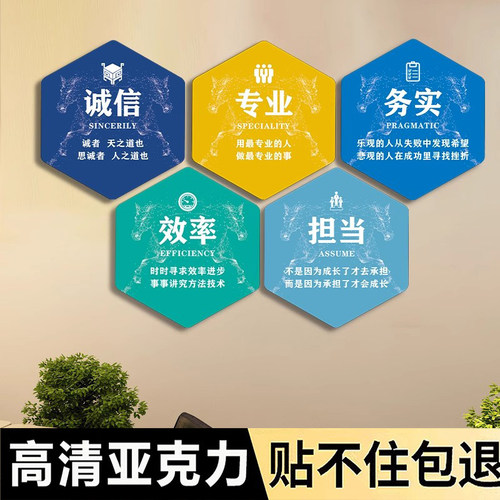 【新款特惠】企业文化墙贴