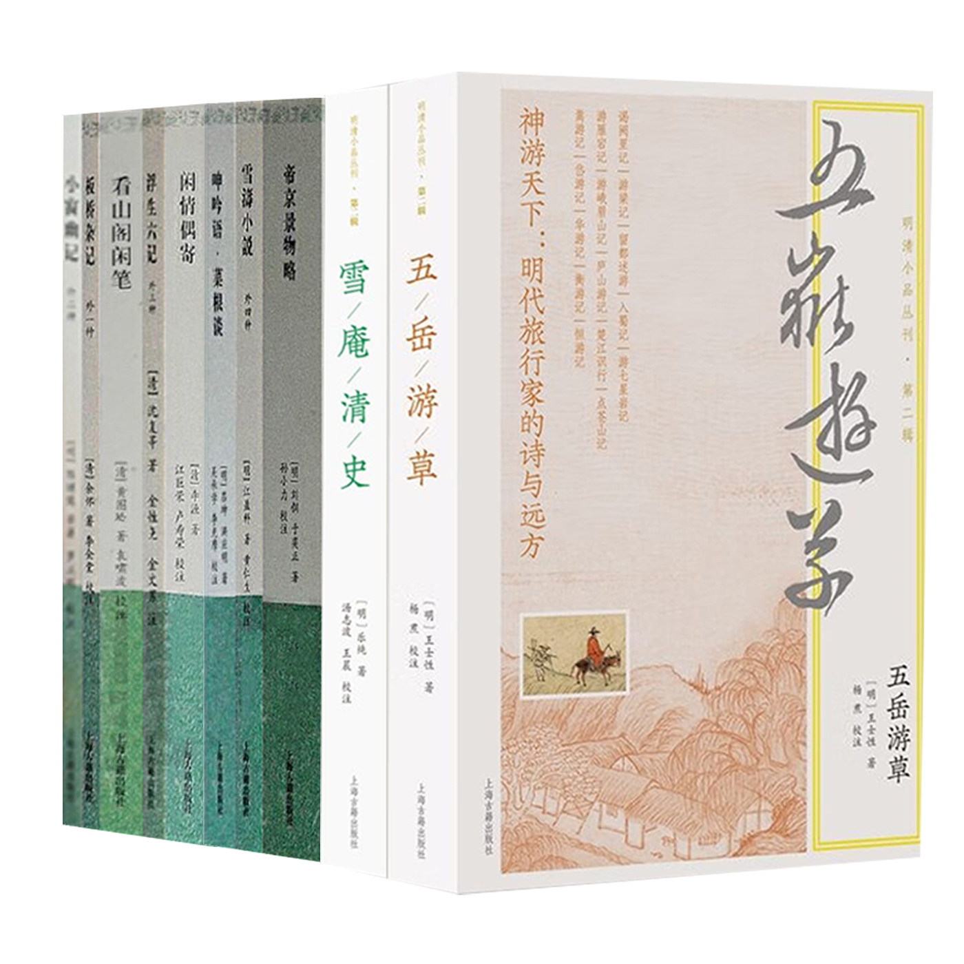 明清小品丛刊11种雪庵清史五岳游草雪涛小说看山阁闲笔帝京景物略板桥杂记小窗幽记呻吟语菜根谈闲情偶寄浮生六记