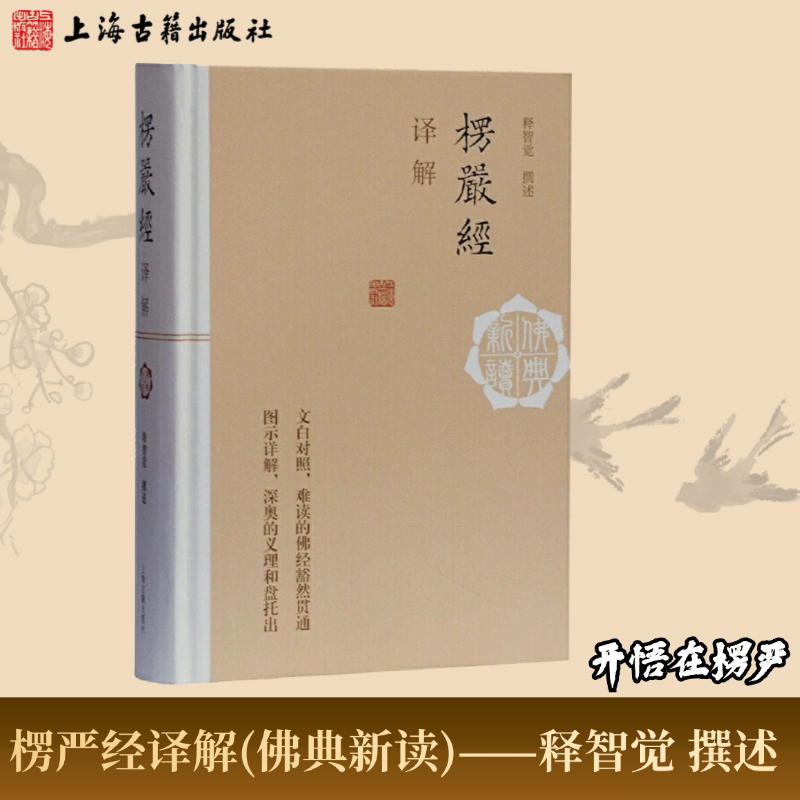 【官方正版】楞严经译解(佛典新读) 释智觉 撰述 辅以注释、解说、总结 原文逐字逐句予以今译上海古籍出版社