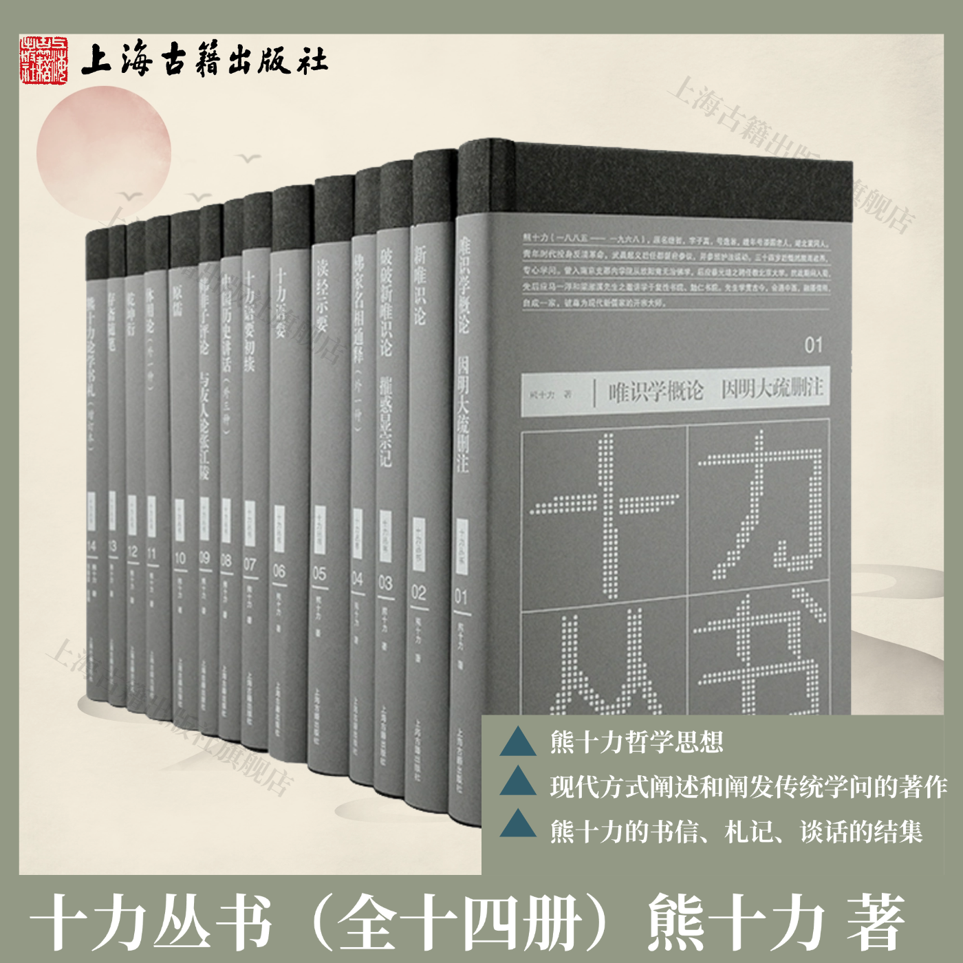 【官方正版】 十力丛书（全十四册）新儒家开宗大师熊十力著作全集现代方式阐述和阐发传统学问的著作  上海古籍出版社