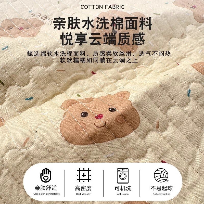 A类双层纱水洗棉床盖单件2024新款四季通用榻榻米厚床单人三件套,床上用品,床盖,淘宝优惠券,粉丝福利购,淘宝优惠卷