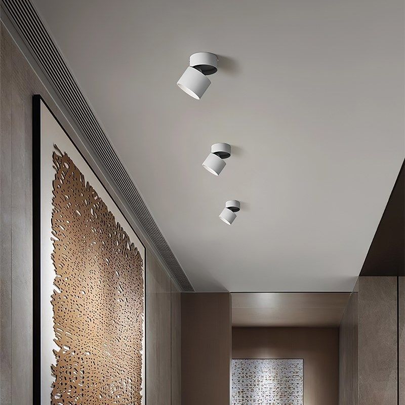 可调角度led筒灯射灯明装可折叠免开孔桶灯走廊过道背景墙玄关灯,家装灯饰光源,明装射灯,淘宝优惠券,粉丝福利购,淘宝优惠卷