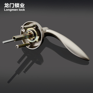 卫生间门锁无钥匙洗手间铝合金室内厨房厕所门球形锁芯把手通用型