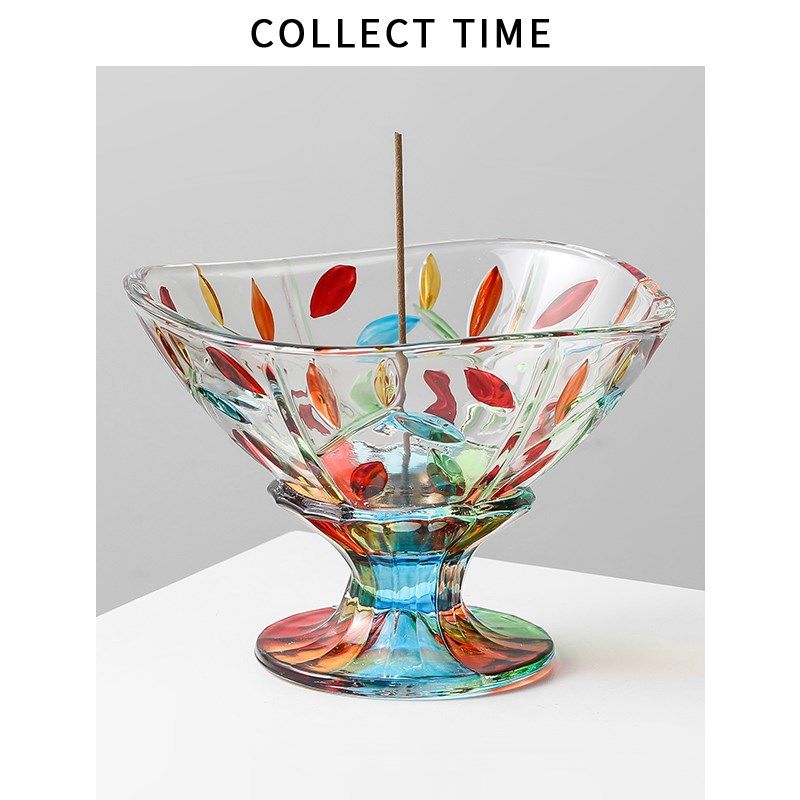 小众玻璃香薰炉香插香座香托香薰炉线香炉家用室内高级感香薰摆件,家居饰品,香托/香盘/香座/香插,淘宝优惠券,粉丝福利购,淘宝优惠卷