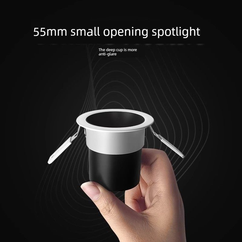 Led射灯开口55mm嵌入式深杯防眩光客厅家用山墙洗衣机天花板吸顶,家装灯饰光源,嵌入式射灯,淘宝优惠券,粉丝福利购,淘宝优惠卷