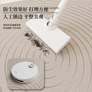 奶油风地毯客厅2024新款 法式 轻奢侘寂风沙发免洗可擦卧室防水地垫