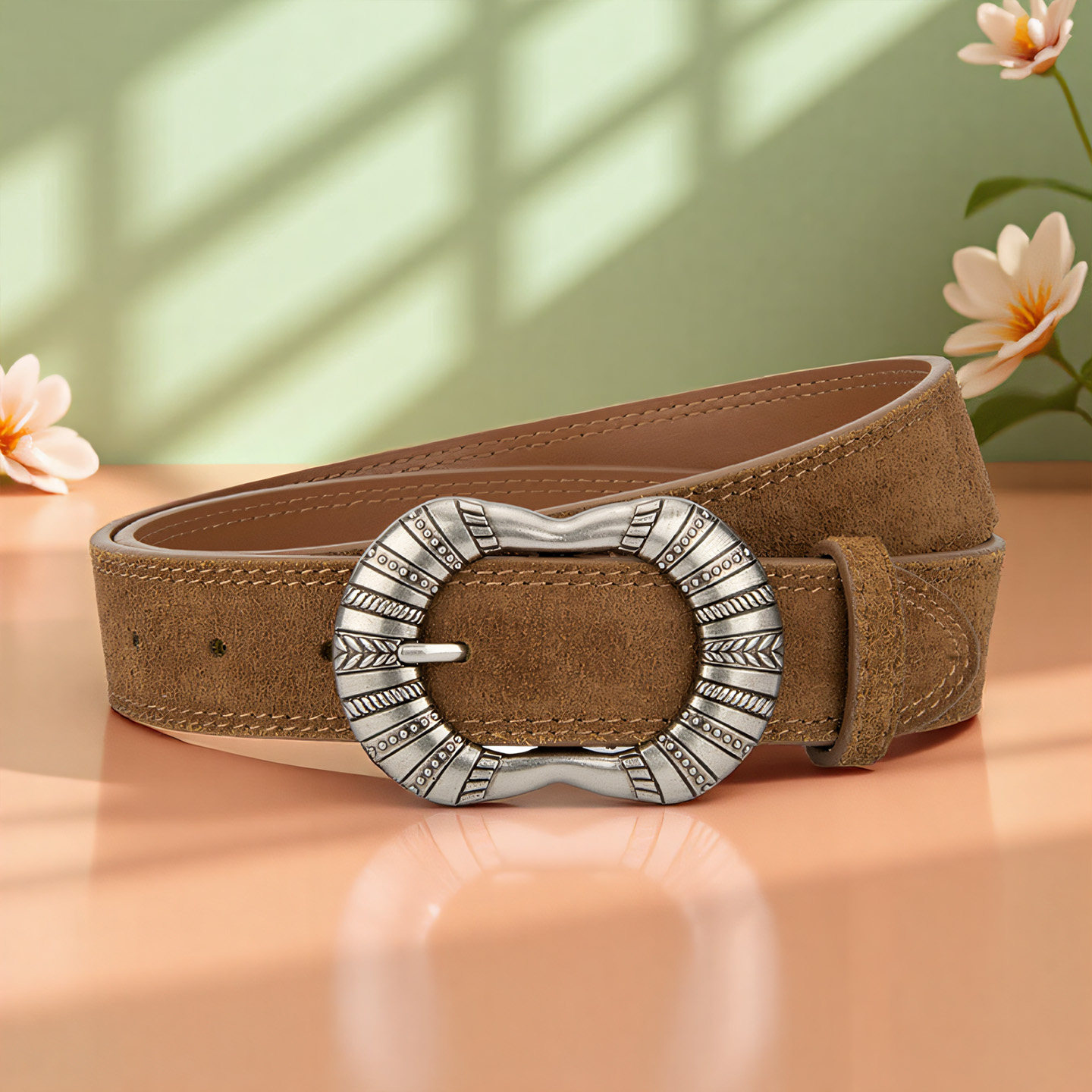 时尚高级感牛皮女士皮带欧美复古雕花合金扣百搭裙子装饰真皮腰带,服饰配件/皮带/帽子/围巾,腰带/皮带/腰链,淘宝优惠券,粉丝福利购,淘宝优惠卷