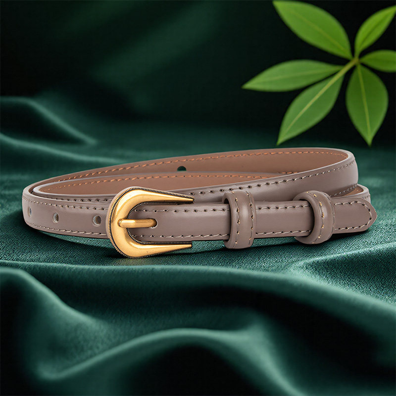 嘟卡丹卡其色真皮细腰带服饰配件2025新款装饰配裙子牛仔裤女皮带,服饰配件/皮带/帽子/围巾,腰带/皮带/腰链,淘宝优惠券,粉丝福利购,淘宝优惠卷