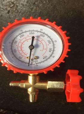 单表阀供应红色蓝色高低压单表阀加氟带油制冷配件批发 厂家现货