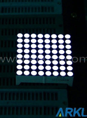 ARK 方舟8*8 Φ3.75超高亮白色点阵管 SZ711588W/64 共阳