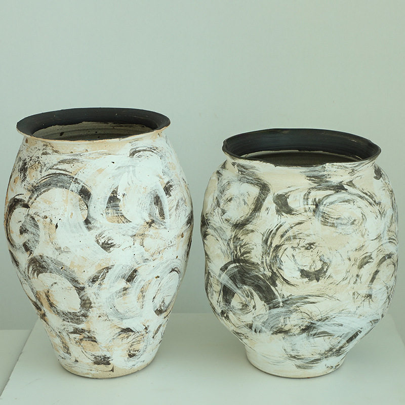 源头工厂复古敦煌油画风大口陶瓷花瓶盆器落地陶罐民宿装饰,模玩/动漫/周边/娃圈三坑/桌游,文化/体育周边,淘宝优惠券,粉丝福利购,淘宝优惠卷
