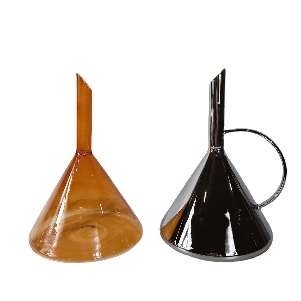 创意玻璃花器摆件 现代简约玻璃花瓶 酒柜软装摆设玻璃工艺品摆件,模玩/动漫/周边/娃圈三坑/桌游,文化/体育周边,淘宝优惠券,粉丝福利购,淘宝优惠卷