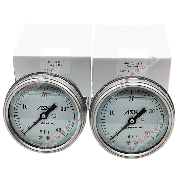 OPG-DS-G3/8-100x25MPa充油耐振动及耐蝕ASK不锈钢压力表