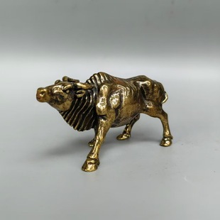 仿铜实心五牛生肖牛办公室书房桌面摆饰本命年摆件茶桌茶宠一套牛