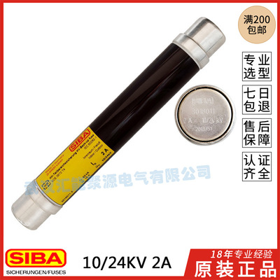 SIBA西霸6/12KV高压熔断器 D-44534 3034213 63/100A 电动机保护