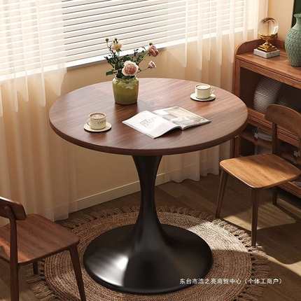 茶几客厅家用小户型边几咖啡桌洽谈桌子圆形餐桌郁金香阳台小圆桌