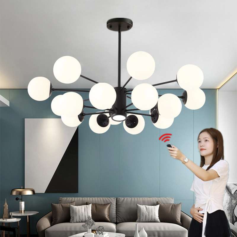 北欧吊灯客厅卧室餐厅店铺商用创意个性艺术家用网红魔豆分子灯具