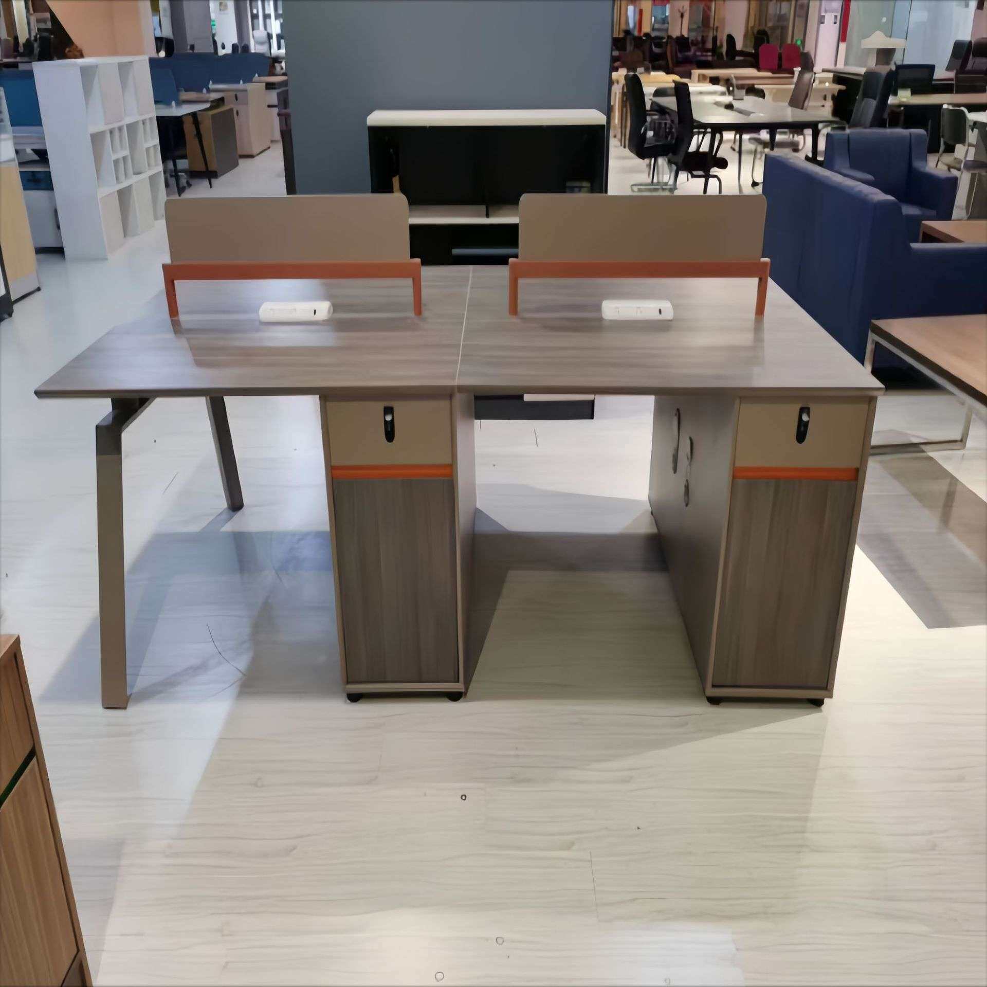 简约现代隔断屏风工作位2/4/6/人位职员办公室办公桌子员工电脑桌