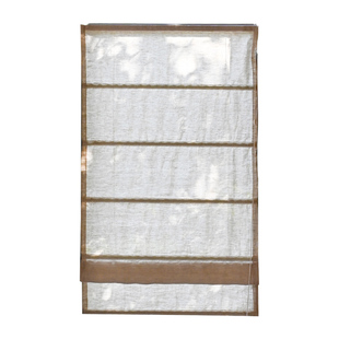 新款免打孔纯亚麻罗马帘 内框小窗长1.5m以内 可升降亚麻折叠半帘