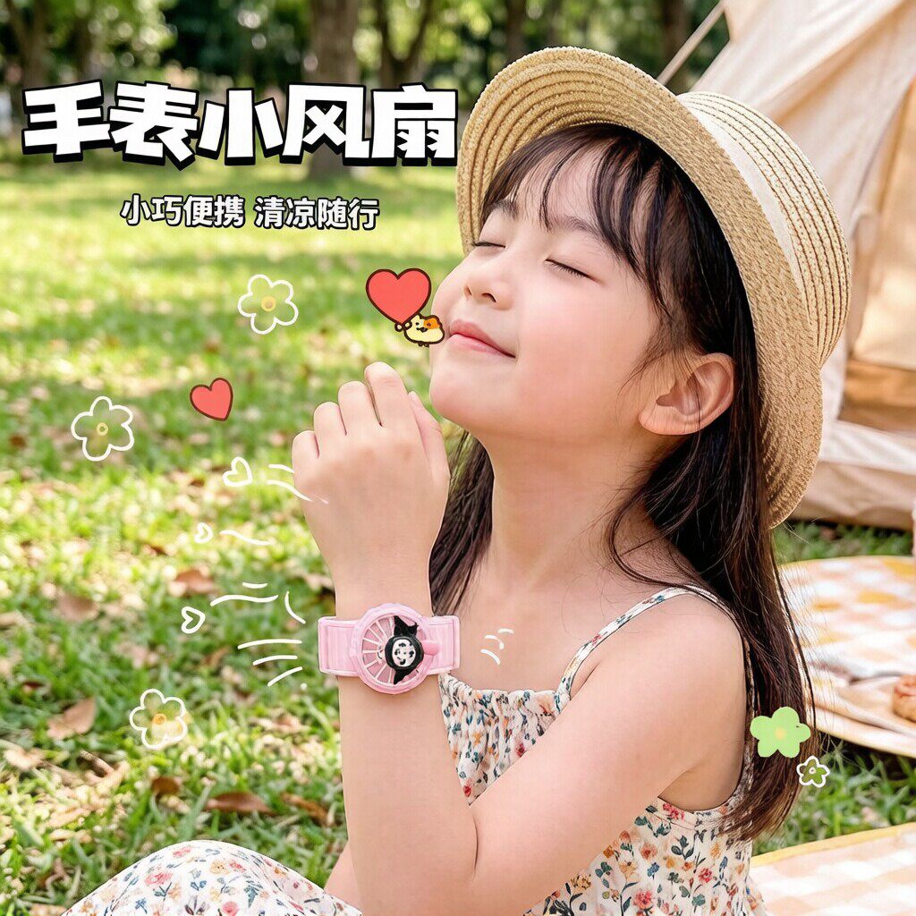 戴手上小风扇儿童学生便携式随身