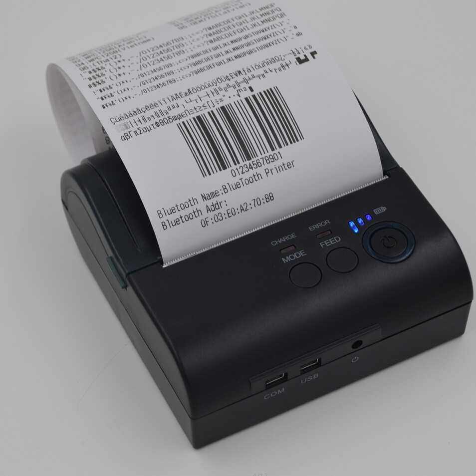 便携式蓝牙打印机/手持微型小票据打印机/8001 80mm蓝牙打印机