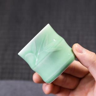龙泉青瓷品茗杯手工杯茶杯主人杯单品陶瓷茶杯功夫茶具茶碗茶盏