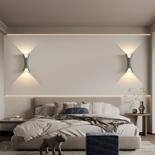 2023新款简约现代卧室床头灯极简轻奢客厅电视背景墙楼梯壁灯墙灯
