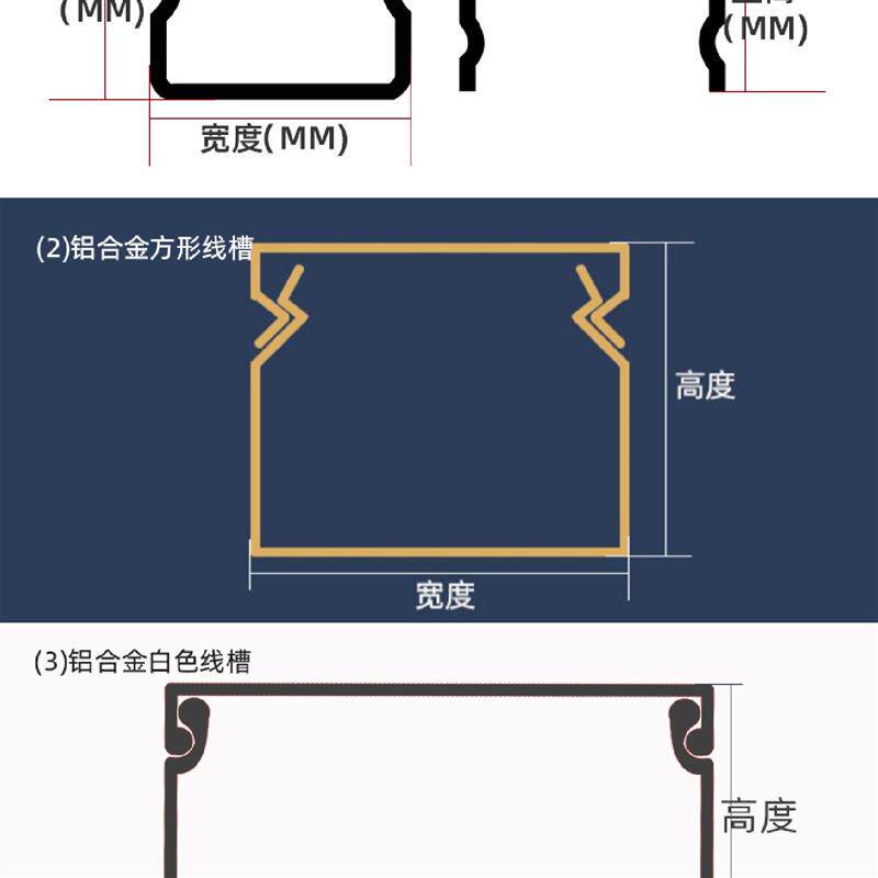304不锈钢走线槽线槽隐形白色电缆穿线管卡扣式方明线明装电线槽