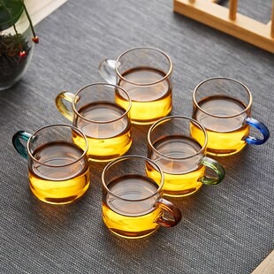 精选美斯尼玻璃茶杯主人杯家用品茗杯倒挂沥水杯架功夫小茶碗茶具