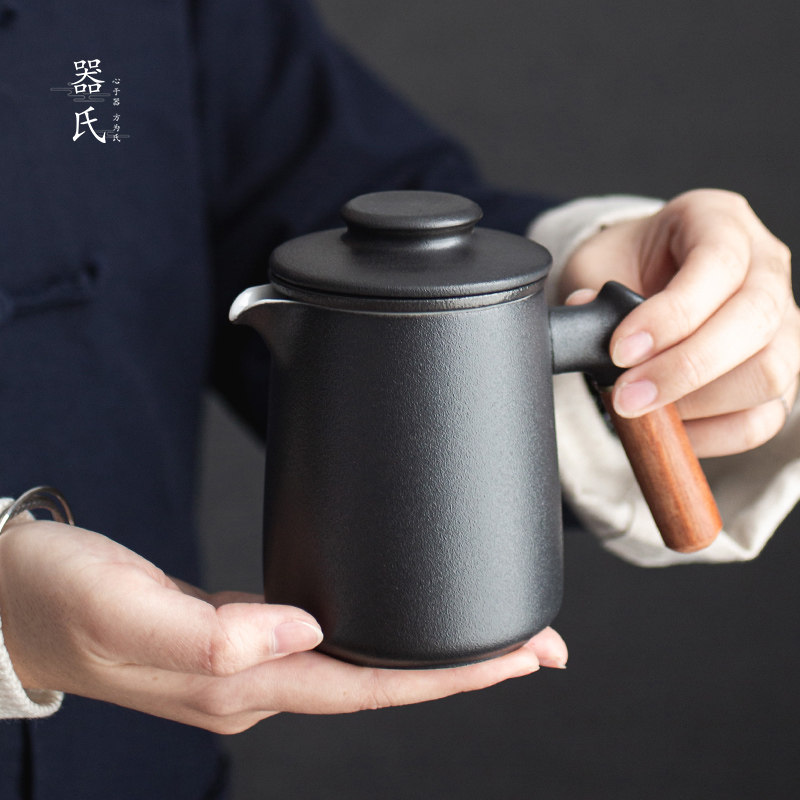 器氏雅润一壶四杯快客杯便携旅行茶具户外随身防烫陶瓷飘逸泡茶壶