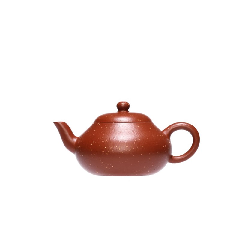 宜兴紫砂壶纯手工原矿生砂朱泥时大彬梨形壶茶壶泡茶壶家用茶具
