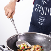 美厨304不锈钢锅铲家用厨房木质手柄隔热炒菜铲子厨具炒铲铲子