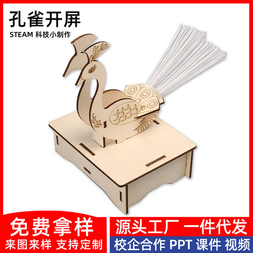 diy材料孔雀开屏科学小实验中小学自制作品科技小制作小发明手工
