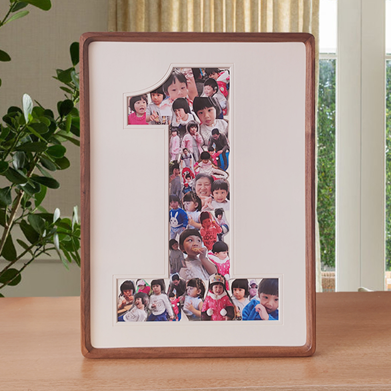 实木榫卯手工打磨相框送照片装裱